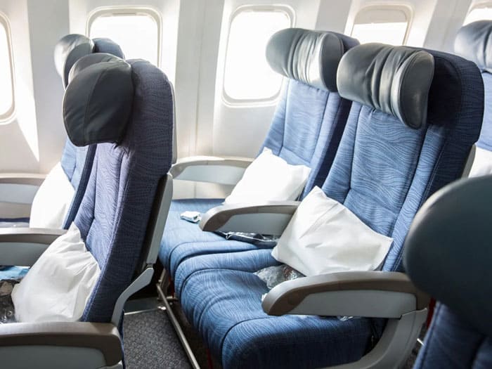 Types of airline seats