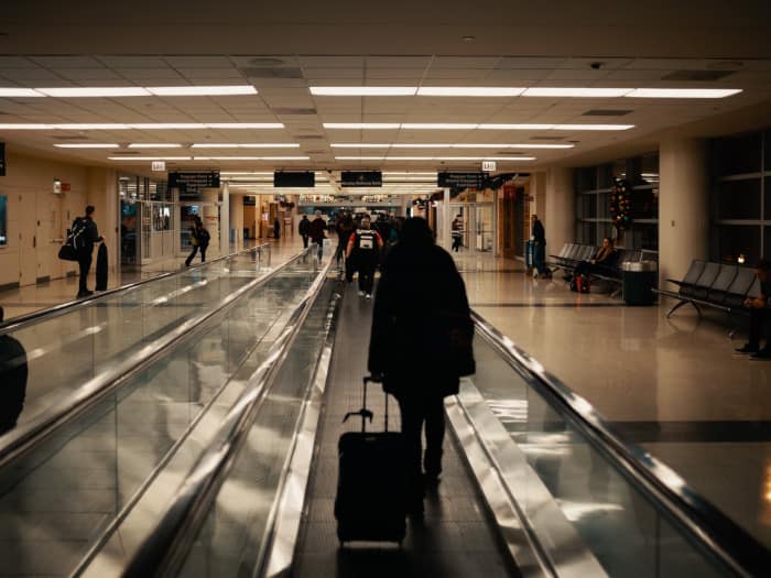 inside an airport