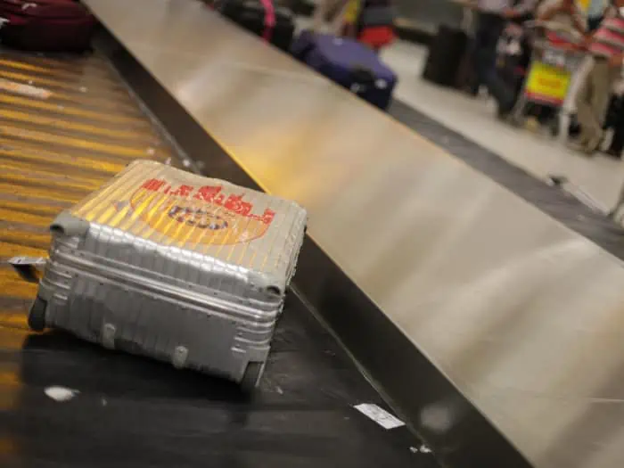 luggage on the belt