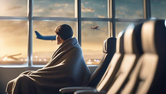 blanket on plane allowed